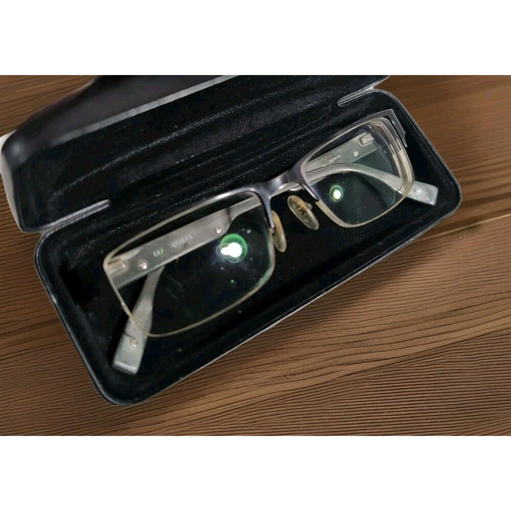 GUESS GU1818 Unisex Eyeglass Frames Black Half Rim 53-18-145 FRAMES ONLY